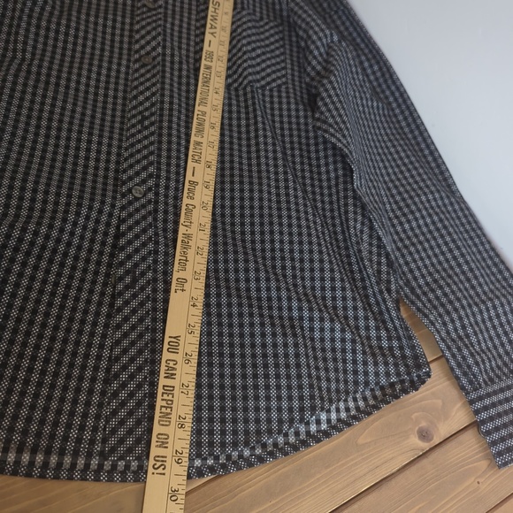 Ben Sherman Black and White Long Sleeve Button Down Shirt SZ M - Picture 10 of 14